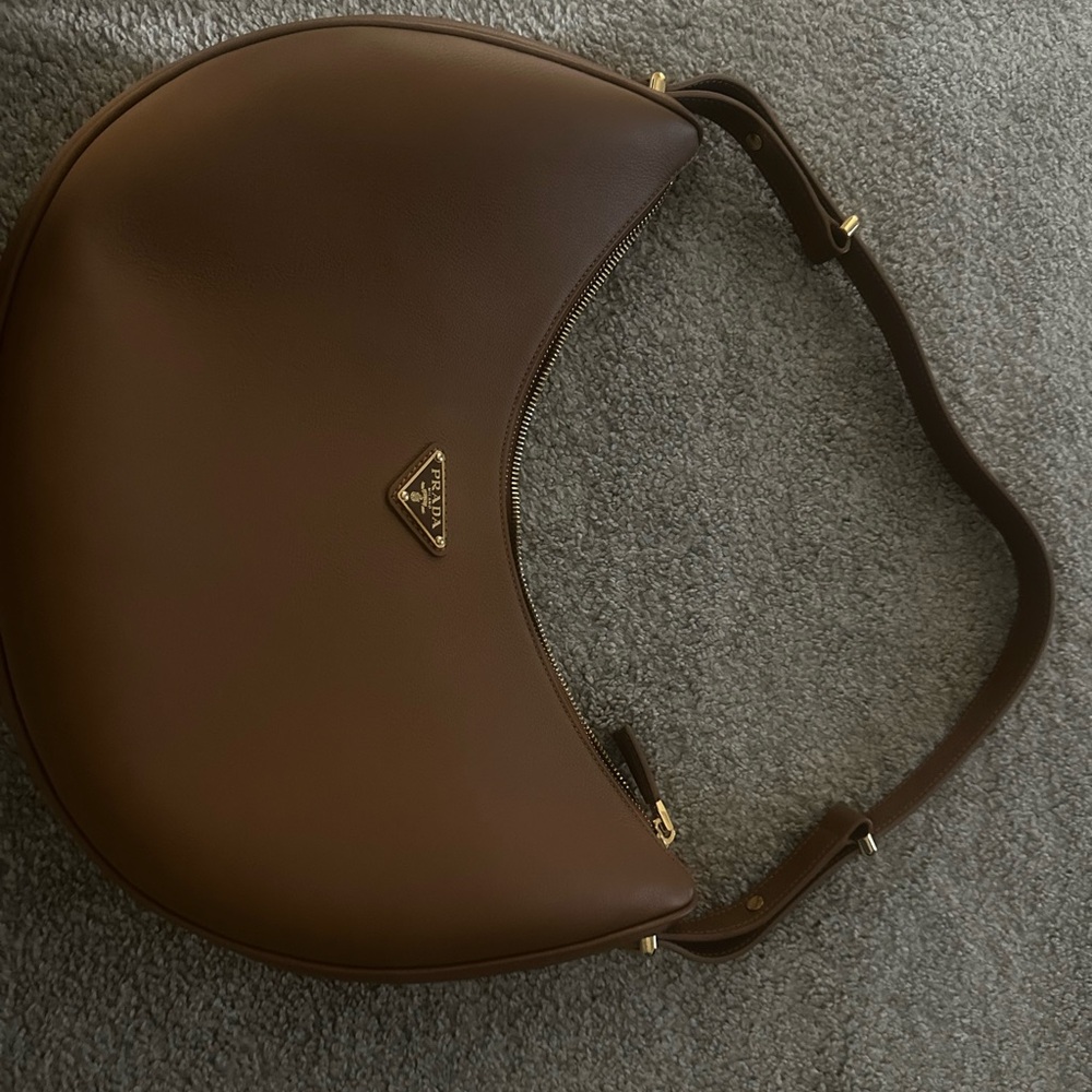 Large Arque Brown Leather Women's Bag